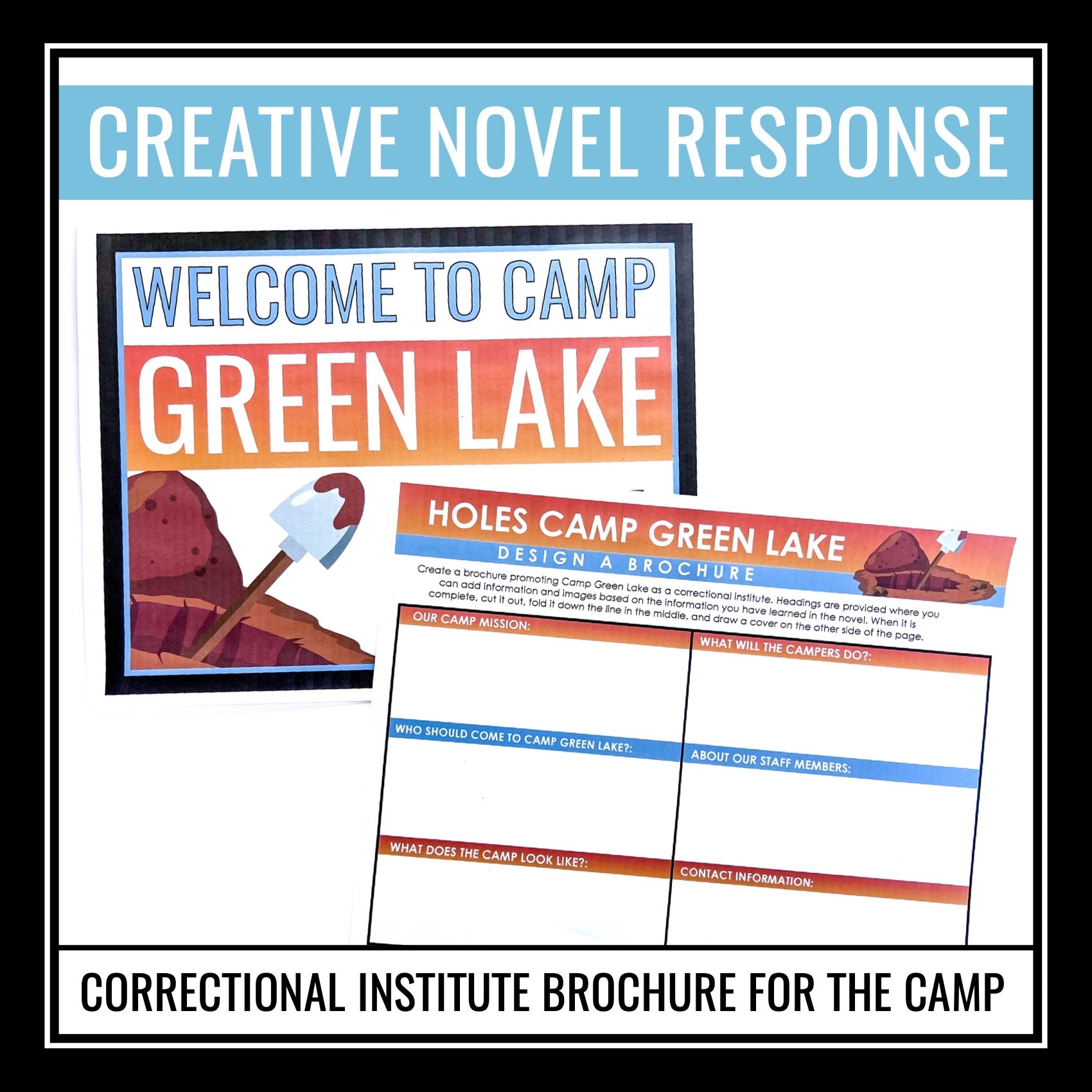 Holes Creative Assignment - Creating a Camp Green Lake Brochure