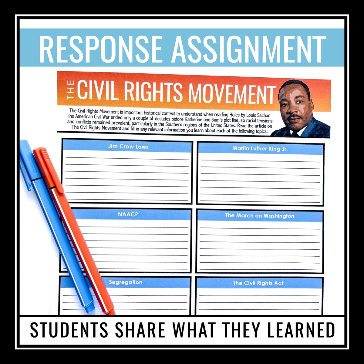 Holes Historical Context Article and Assignment - Racism Civil Rights ...