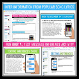 Inference Activities, Assignments, and Presentations - Digital Activity Bundle
