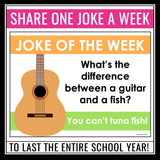 Joke of the Week - Funny Jokes Classroom Posters or Bell-Ringer Slides - Vol 2