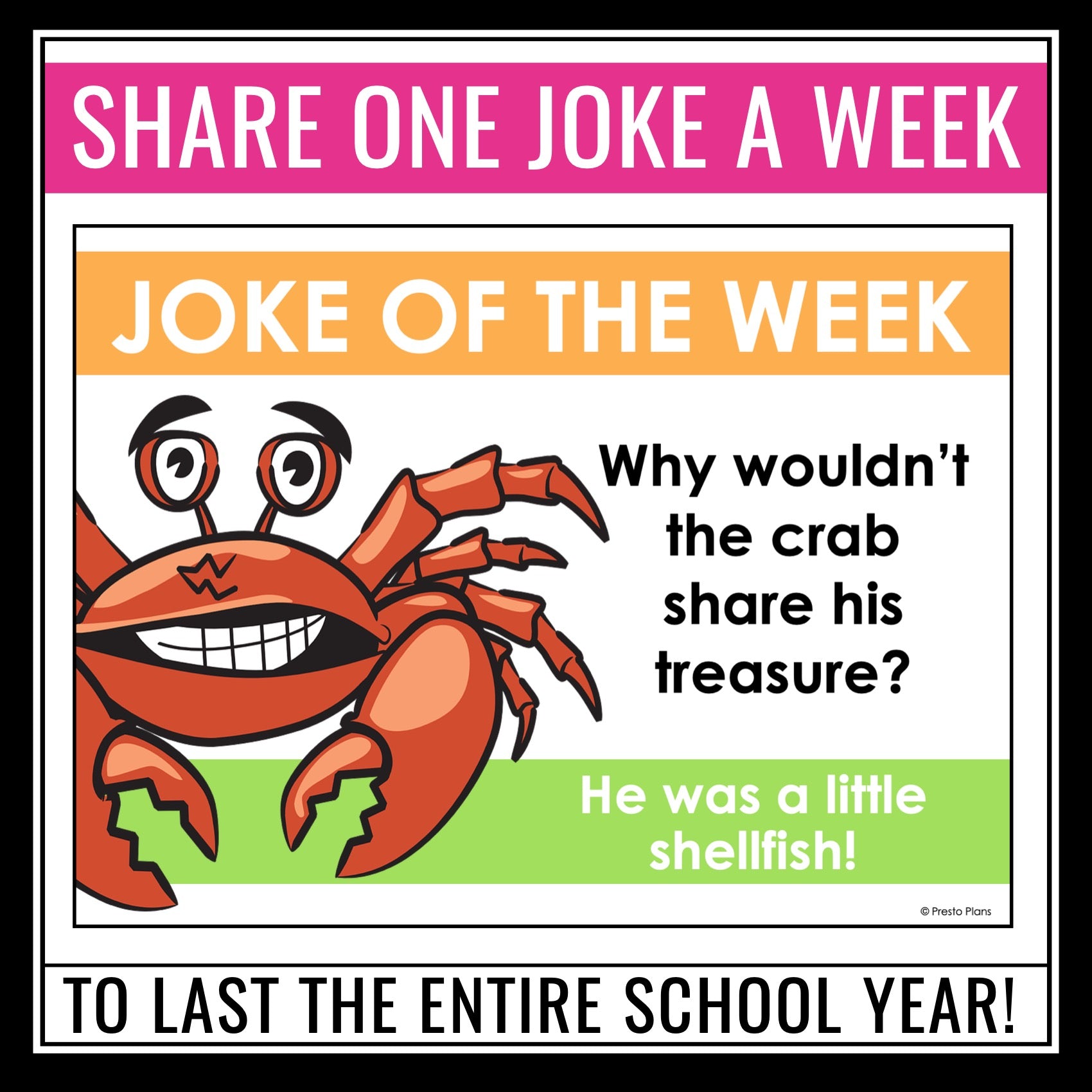 Joke of the Week - Funny Jokes Classroom Posters or Weekly Bell-Ringer ...