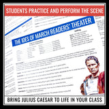Julius Caesar Reader's Theater Script for Act 3 Scene 1 of Shakespeare's Play
