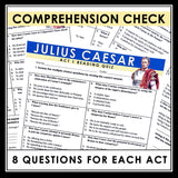 Julius Caesar Quizzes - Multiple Choice and Quote Quizzes for Shakespeare's Play