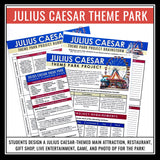Julius Caesar Project - Create a Caesar Theme Park Based on Shakespeare's Play