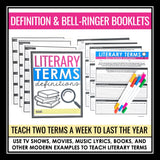 Literary Devices - Weekly Figurative Language, Story Elements, & Literary Terms