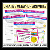 Metaphor Activities, Assignments & Slides Literary Devices & Figurative Language