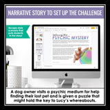 Mood Literary Device Presentation & Fiction Escape Room Digital Reading Activity