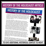 Night by Elie Wiesel Activity - Pyramid of Hate Slides, Article, and Assignment