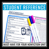 Nonfiction Introduction Booklet - Informational Text Student Reference
