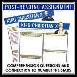 Number the Stars Assignment - King Christian X Nonfiction Article & Questions