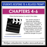 Number the Stars Writing Prompts - Video Clips and Journal Writing Topics