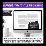 Parts of Speech Escape Room Digital Grammar Activity, Google Slides, and Quiz