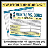 Percy Jackson and The Lightning Thief Activity - Mortal & Olympian News Project