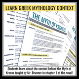 Percy Jackson and The Lightning Thief Activity - Myth of Kronos Reader's Theater