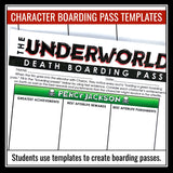 Percy Jackson and The Lightning Thief Activity - The Underworld Boarding Passes