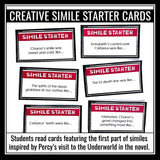 Percy Jackson and The Lightning Thief Activity - The Underworld Simile Game