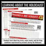 Prisoner B-3087 by Alan Gratz - Holocaust WebQuest Historical Context Assignment