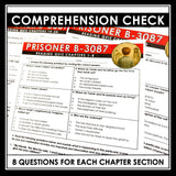 Prisoner B-3087 Quizzes - Multiple Choice and Quote Quizzes - Answer Key