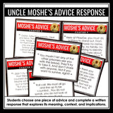 Prisoner B-3087 by Alan Gratz - Uncle Moshe’s Advice Discussion Novel Activity