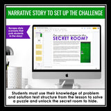 Problem and Solution Text Structure Slides & Digital Reading Activity Challenge