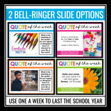 Quote of the Week Posters and Activities - Bulletin Board Display or Bell Ringer