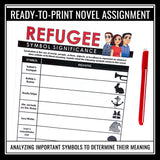 Refugee by Alan Gratz Symbolism Assignment - Analyzing Symbols in the Novel