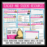 Socratic Seminar - School Start Times Discussion Slides, Organizers, & Handouts