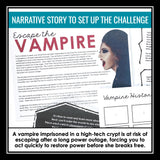 Sequence Text Structure Presentation & Nonfiction Escape Room Reading Activity