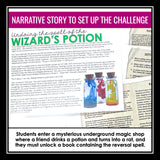 Setting of a Story Presentation & Story Element Escape Room Reading Activity