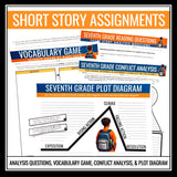 Seventh Grade by Gary Soto Short Story Presentation, Assignments, and Activities