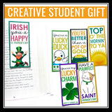 St. Patrick's Day Bookmarks - Funny Student Gift for St. Patrick's Day