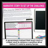 Subordinating Conjunctions Grammar Activity Escape Challenge, Slides, & Quiz