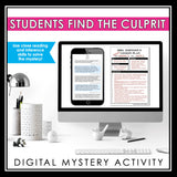 Emergency Sub Plan Activity – Who Stole the Sub Lesson? Digital Reading Mystery