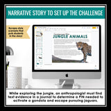 Text Evidence Slides & Citing Evidence Digital Escape Room Reading Activity