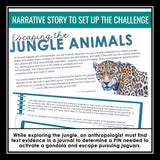 Text Evidence Presentation & Citing Evidence Escape Room Close Reading Activity