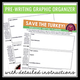 Thanksgiving Persuasive Writing Assignment - Turkey Writes a Letter to Farmer