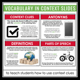 The Giver Vocabulary Booklet, Presentation, and Answer Key with Definitions