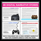 Grammar Challenge Digital Program - Lessons, Escape Room Style Games, & Quizzes