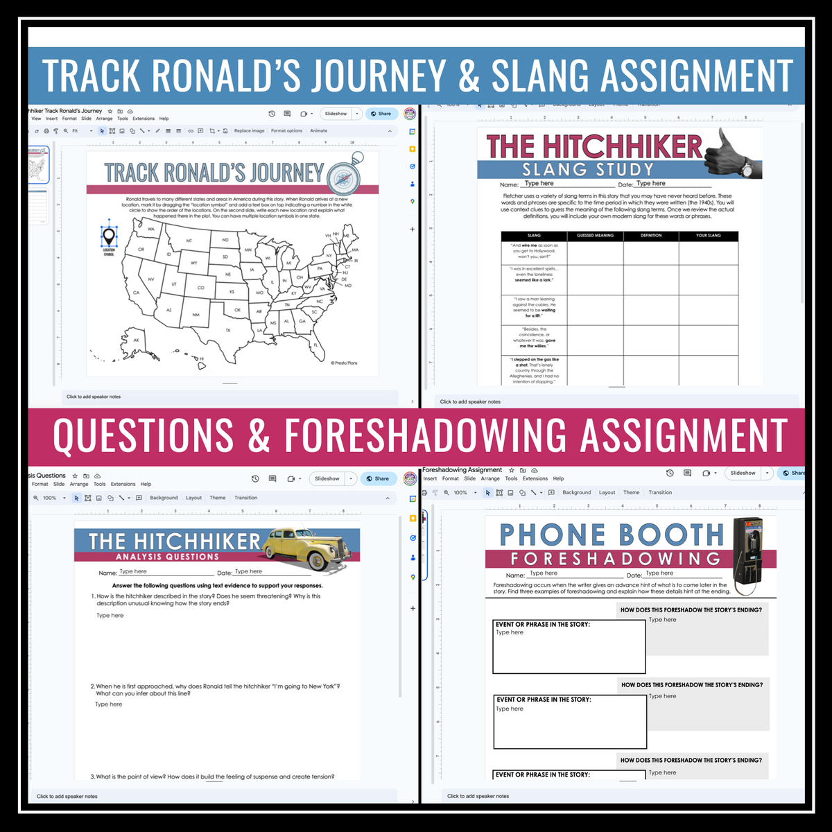 The Hitchhiker by Lucille Fletcher Radio Play Drama Lesson & Activitie