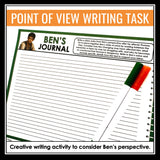 The Maze Runner Assignment - Writing Ben’s Journal Character Analysis Activity