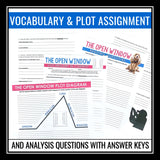 The Open Window by Saki - Short Story Unit Lesson, Assignments, and Activities