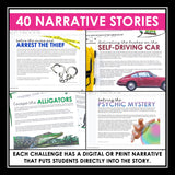 Reading Challenge Program - Reading Lessons & Escape Room Games Digital & Print