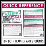 The Westing Game Chapter Summaries - Plot Summary Cards for Ellen Raskin's Novel