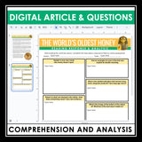 Nonfiction Reading Comprehension Digital Article & Activities - King Tut's Honey