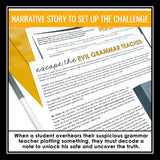 There, Their, They're Homophones Escape Room Style Grammar Game, Slides, & Quiz