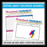 Personal Writing Creative Reflection Assignment - Throwback Thursday Activity