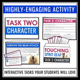 Touching Spirit Bear Escape Room Review Activity for Ben Mikaelsen’s Novel