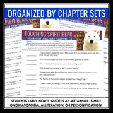 Touching Spirit Bear Figurative Language Assignments and Answer Keys