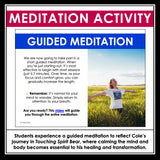 Touching Spirit Bear Meditation Lesson and Activity – Mindfulness and Reflection