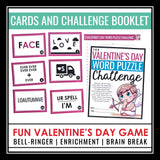Valentine’s Day Word Puzzles Brain Teasers Game – Logic Rebus Word Sense Fun